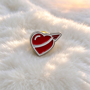 Broche Personalizado con Logotipo para Ropa, Insignia Metálica Esmaltada en Oro, Broche Personalizado para Mujer - Product Image 1
