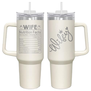 Nurse Nutrition Facts 16oz 20oz Vaso de viaje aislado Novedad Tazas de café con tapa para mujeres Regalos de camping - Product Image 1
