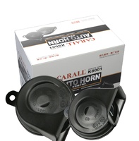 Nouveau klaxon de voiture CARALL K8001 12V en aluminium ABS, son double tonalité 410Hz-510Hz, 105dB-120dB, durable, conception à 2 haut-parleurs