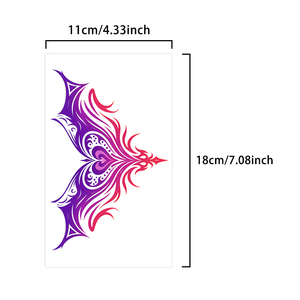 Colorido pareja tatuajes temporales pegatina corazón Sexy Succubus <span class=keywords><strong>tatuaje</strong></span> impermeable adecuado para Abdomen, espalda baja y <span class=keywords><strong>pecho</strong></span> - Product Image 2