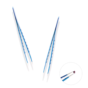 Pinces de précision, outils pour la peinture au <span class=keywords><strong>diamant</strong></span>, antistatiques, pinces à strass DIY - Product Image 1