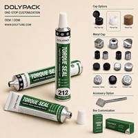 Tube en aluminium D40 avec bouchon à clapet pour pommade, tube en aluminium à forte barrière pour crème pour les mains, tube en aluminium souple pour dentifrice