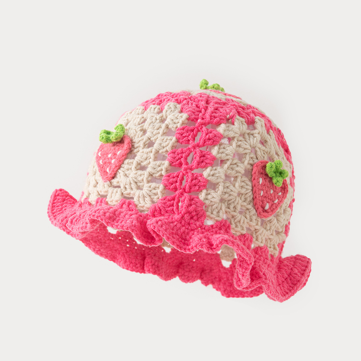 Light pink and white strawberry style