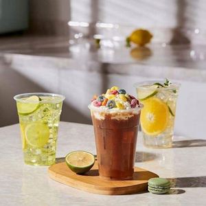 Vasos Desechables de Plástico con Tapa para Té, Leche, Bebidas de Frutas, Boba, Café Helado para Llevar - Product Image 3