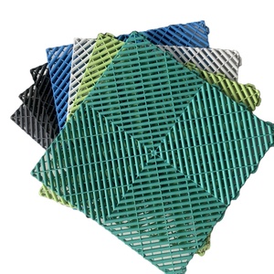 Factory Wholesale 18mm Interlocking Pp Garage <strong>Floor</strong> Tiles Vented <strong>Vinyl</strong> Flooring - Product Image 1
