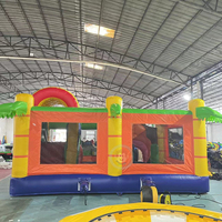 Jouets Lion de Dessin Animé Château Gonflable avec Toboggan Commercial Animal de la Jungle Moon Bounce Enfants