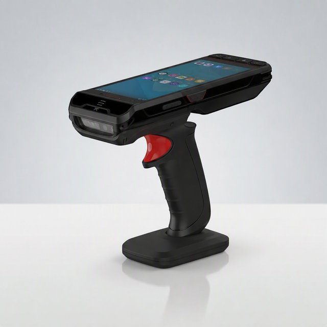 One Hand Portable Industrial WIFI 4G Rugged Handheld PDA Android 10 1D 2D Barcode Scanner PDA RFID UHF Reader for Stock