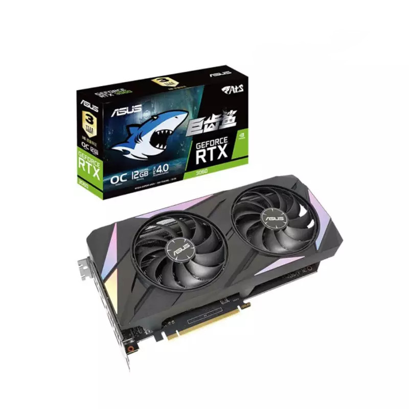 ASUS DUAL-RTX 3060-O12G-V2 グラボ SAMSUNG 8GB×2枚 メモリ 16GB 