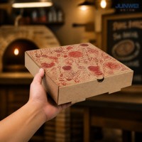 Boîtes à pizza en gros, résistantes à la graisse, en carton ondulé, pour restaurants italiens