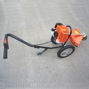 43cc Grass Cutter Gasoline Hand-Push <b>Cultivator</b> with Wheels for Garden Soil Cultivation and Land Preparation - Product Image 4