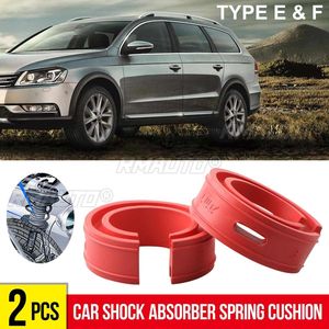 2 amortisseurs de voiture rouges et blancs, ressorts de suspension, tampons de protection, type B/D/E/F, coussin universel pour la plupart des véhicules - Product Image 1