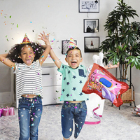 Pistolet lance-confettis gonflable multicolore portatif pour la remise des diplômes, style TikTok, accessoire de fête gonflable automatique