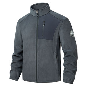 Veste de travail d'hiver pour hommes et femmes, doublée de velours, fermeture éclair, softshell, <span class=keywords><strong>pull</strong></span> à capuche - Product Image 3