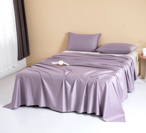 Ban Đầu Duy Nhất Và Đôi Kích Thước Satin Tấm Ga Giường 100% Tinh Khiết Cotton Dày Cho Thương Mại Nước Ngoài Xuất Khẩu Bộ Đồ Giường Bộ - Product Image 1