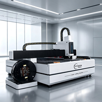 Mesin Pemotong Laser Tabung Hoysook Laris Manis, Laser Fiber 1500w Raycus untuk Memotong Pipa Baja Bulat