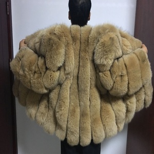 2019 Vendita Calda <span class=keywords><strong>Cappotto</strong></span> di Pelliccia di Volpe Con La Banda di Design/Giacca di Pelliccia di Modo - Product Image 5