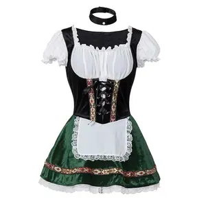 Oktoberfest Women Festival Party Clothes Costume coppia tradizionale tedesco bavarese Beer Outfit Cosplay Halloween Carnival