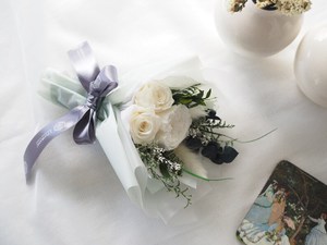 Valentines Day Preserved Flowers Bouquet <strong>Red</strong> Forever Eternal <strong>Rose</strong> Mini Flower Bouquet Gift for Mother/Wife/Girlfriend - Product Image 2
