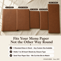 Porte-documents en cuir pour conférence, porte-documents fin en cuir, organiseur en cuir souple, porte-menu en cuir pour restaurant