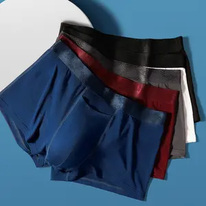 Venta al por mayor de ropa interior de alta calidad para hombre Calzoncillos Bóxer lisos calzoncillos duraderos sexys suaves elásticos con pantalones cortos de balas separadas