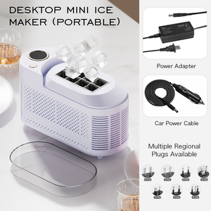 Máquina de hielo en cubitos de escritorio eléctrica certificada CB, <span class=keywords><strong>Mini</strong></span> máquina automática para uso doméstico en hoteles, para coche, agua embotellada de plástico para exteriores - Product Image 4