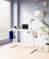 Bureau sur pied électrique convertible moderne personnalisé MFC PB Blister Edge Banding Tabletop Home Office Desk