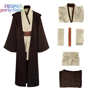 HESPER 2026 Nuevo Disfraz Infantil de Obi Wan Kenobi, Túnica con Capucha de Anakin, Capa de Caballero Jedi para Niños en Halloween - Product Image 3