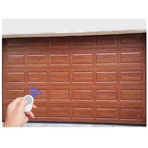 Portes <span class=keywords><strong>de</strong></span> <span class=keywords><strong>garage</strong></span> en bois massif Panneaux d'aspect moderne Vente Placage en bois Classique Galvanisé <span class=keywords><strong>Isoler</strong></span> Électrique Sectionnel Marron - Product Image 1