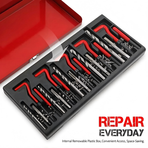 131 Piece Damaged Screw Repair <b>Tool</b> Set Metric Spiral Flute Extractor Industrial Grade Sand Blasted Bolt Screw Remover - Product Image 3