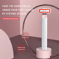Masseur oculaire multi-angles à lumière rouge, appareil de soin ionophorétique rechargeable par USB, réduit les cernes, les poches sous les yeux et les gonflements