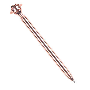Bolígrafo de Metal con Escultura de Rosa Dorada y Logotipo Personalizado, Nuevo y en Oferta 2025, Punta de 1.0 mm - Product Image 2