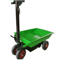 Carro plano eléctrico portátil, pequeño vehículo móvil para decoración de azulejos, elevador, equipo de manipulación de Material de carga accesible
