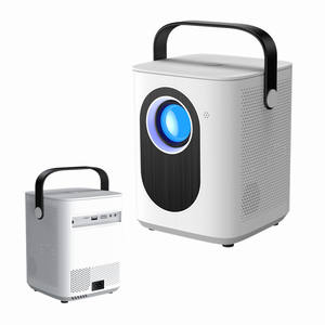 <span class=keywords><strong>Projecteur</strong></span> 1080P Full HD Portable 230 Lumens Auto Keystone Smart Home Cinéma LED Projecteurs Vidéo Android 11 Lecteur Blanc - Product Image 1