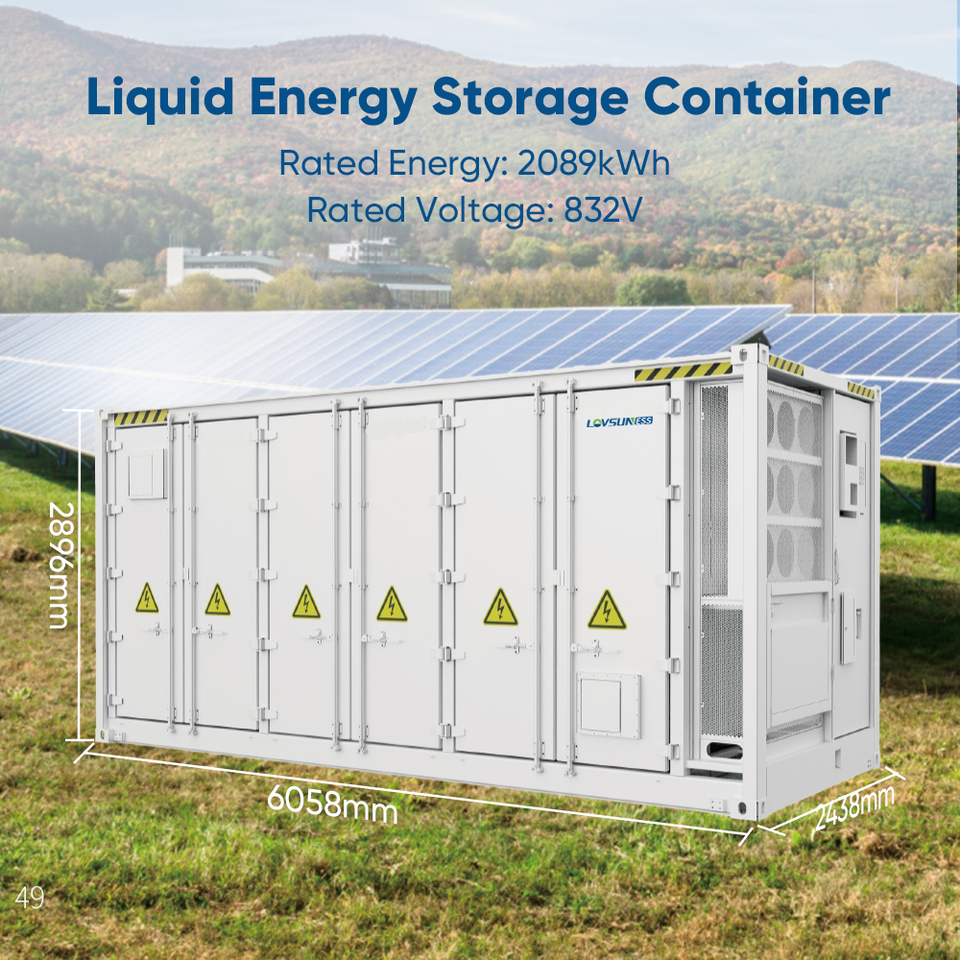 20 Feet Containerized BESS 1MW 2MWh Commercial Liquid Cooling LiFePO4 ...