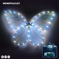 Mariposa Voladora LED 3D con Control Remoto Momovalley FLYSKY, Decoración Dinámica Animada para Paisajes, Parques, Bodas, Jardines y Espectáculos