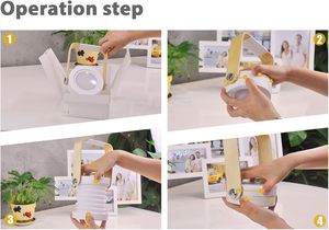 Novedosa Lámpara LED Plegable, Lámpara de Mesa Táctil Regulable, Lámpara Nocturna Recargable por USB para Dormitorio, Oficina, Camping al Aire Libre - Product Image 6