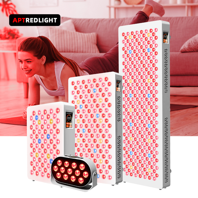 9 Wavelength Near Light Therapy Lamp  480/590/660 850/1060nm Infrared Light 300 LED Red Light Therapy Panel for Face & Body