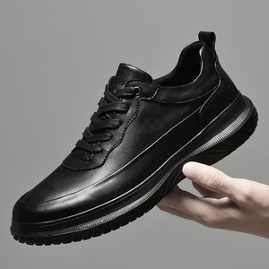 Zapatos Deportivos de Piel Vacuna de Primera Capa de Alta Calidad 2026, Zapatos de Cuero para Exteriores Ligeros con Suela Gruesa y a la Moda - Product Image 5