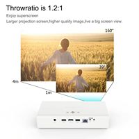 Nouveau mini projecteur intelligent portable 4K Android 9 DLP LED Pico 600ANSI WiFi HIFI Stéréo 3D intégré 30-120 pouces Home Cinéma