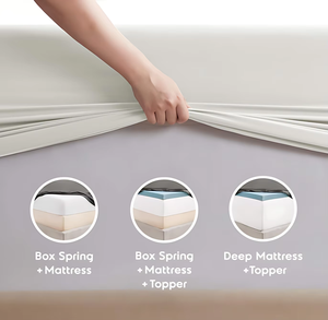 Parure de lit en satin 100 % coton, 4 pièces, unie, avec housse de couette, drap-housse et taies d'oreiller, vente en gros directe usine pour maison, hôtel, <span class=keywords><strong>spa</strong></span> - Product Image 6