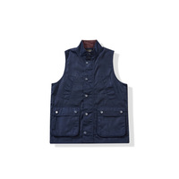 Veste classique de style chasseur en toile cirée, style britannique, veste sans manches, gilet, site de vente en ligne