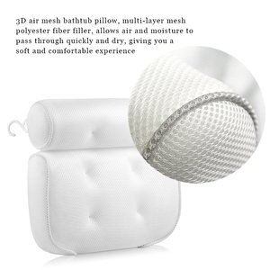 Cojín para reposacabezas de bañera de calidad superior, <span class=keywords><strong>almohada</strong></span> de baño, soporte para el cuello y la espalda, <span class=keywords><strong>almohada</strong></span> funcional relajante para el baño - Product Image 2