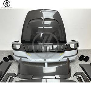 MSY New Half Dry Carbon Fiber Bumper for Bentayga 2015- Glossy Twill <b>Weave</b> Accurate 1:1 Fitment - Product Image 2