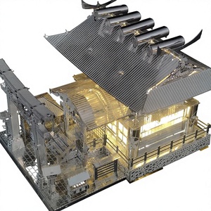 Modello 3D in Metallo del Santuario Liangyuan - Intricata Architettura in Stile Giapponese Fai-da-Te |   Giocattolo da assemblare di alta qualità e regalo creativo - Product Image 1
