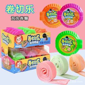 Atacado Fun Bubble Gum Tape - Stretchy & Chewy <span class=keywords><strong>Candy</strong></span> Rolls em Laranja, Maçã, Sabores De Morango - Product Image 2