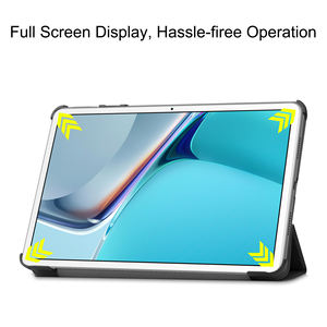 Trifold Folio support pliant magnétique mince Smart Flip Cover étui pour tablette en cuir pour <span class=keywords><strong>Huawei</strong></span> <span class=keywords><strong>Matepad</strong></span> <span class=keywords><strong>11</strong></span> <span class=keywords><strong>2021</strong></span> 10.95 pouces - Product Image 5