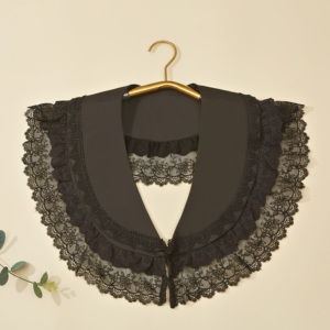 Colletto Staccabile in Pizzo Vintage, Colletto Pastorale con Strass Finti per <span class=keywords><strong>Camicia</strong></span> da Donna, De Piedra Naturale - Product Image 3