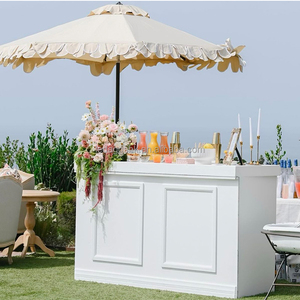 LEDA Modern Customized High quality Party Banquet Bar <b>Tables</b> White Acrylic Cocktail <b>Table</b> - Product Image 3