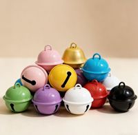Petite cloche colorée pour poupée, accessoire DIY, matériau pour porte-clés et pendentif, couleur bonbon, 14-22mm