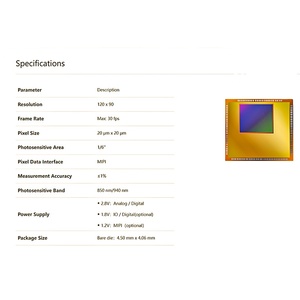 Puce optique ToF, capteur optique, puce à réseau de capteurs de surface NP2F3202, sensible aux longueurs d'onde 850nm/940nm NP2F3202 - Product Image 1